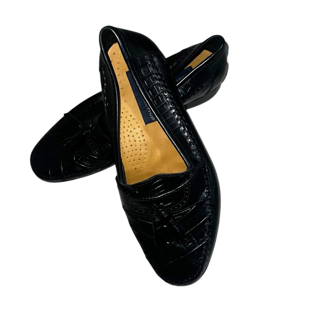 Giorgio Brutini Black Tassel Penny Loafers